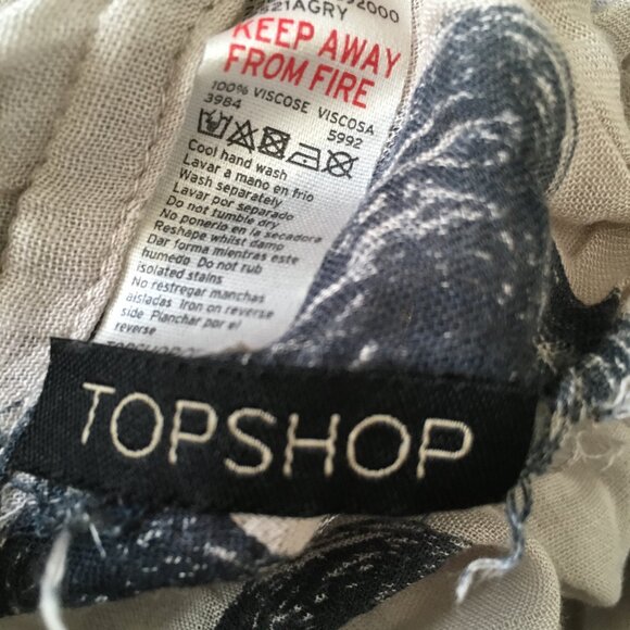 TOPSHOP Grey Blue Gauzy Polka Dot Circle Infinity Scarf Shawl Tube Gauze - Picture 7 of 7